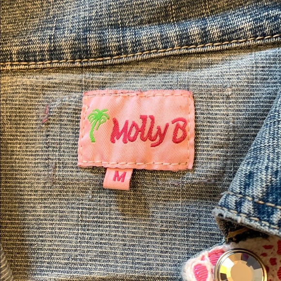 Molly B Ribbon Detailed Jean Jacket - Picture 3 of 4
